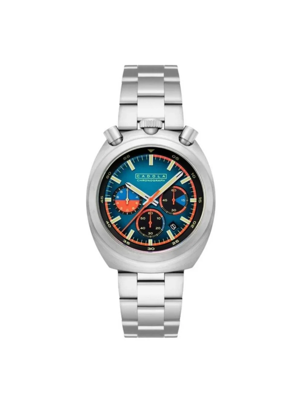 NWT Cadola Testa Di Toro Chronograph Quartz Blue Dial Men's Watch